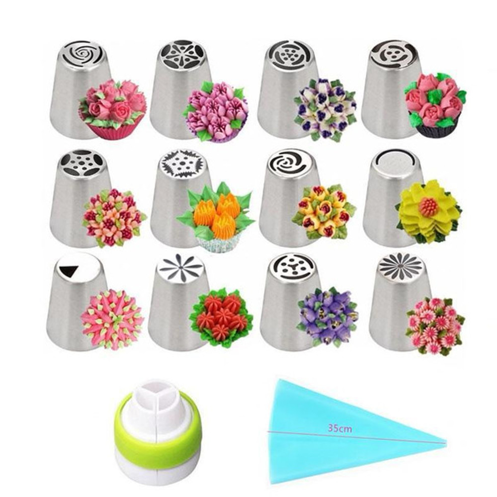 Professional Stainless Steel Russian Tulip Icing Nozzle Set, Safe & Durable Cake Decorating Tools 5