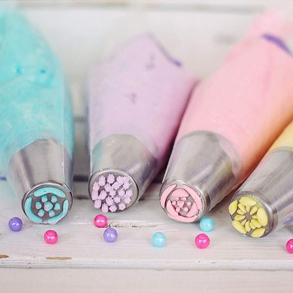 Professional Stainless Steel Russian Tulip Icing Nozzle Set, Safe & Durable Cake Decorating Tools 3