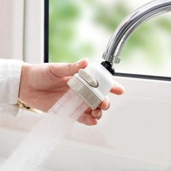 360 degree rotating faucet aerator – 3 mode adjustable kitchen sink tap with water saving extend nozzle