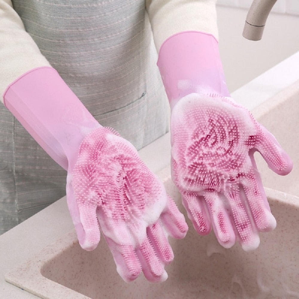 Revolutionary BPA-Free Magic Dishwashing Gloves – Ultra-Soft, Highly Flexible Silicone, Protects Skin During Cleaning 4