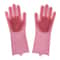 Revolutionary BPA-Free Magic Dishwashing Gloves – Ultra-Soft, Highly Flexible Silicone, Protects Skin During Cleaning pink