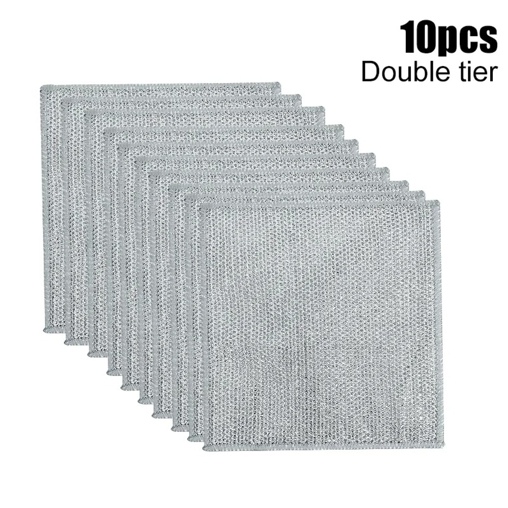Double Stainless Steel Scrubber 10pcs