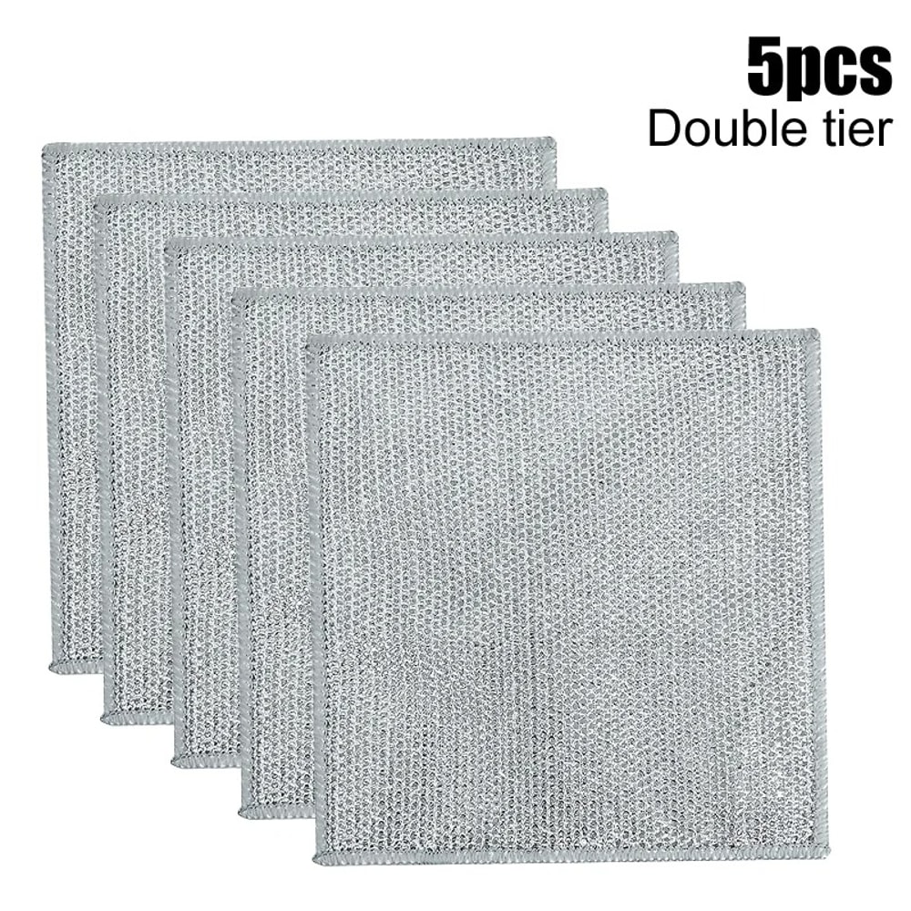 Double Stainless Steel Scrubber 5pcs