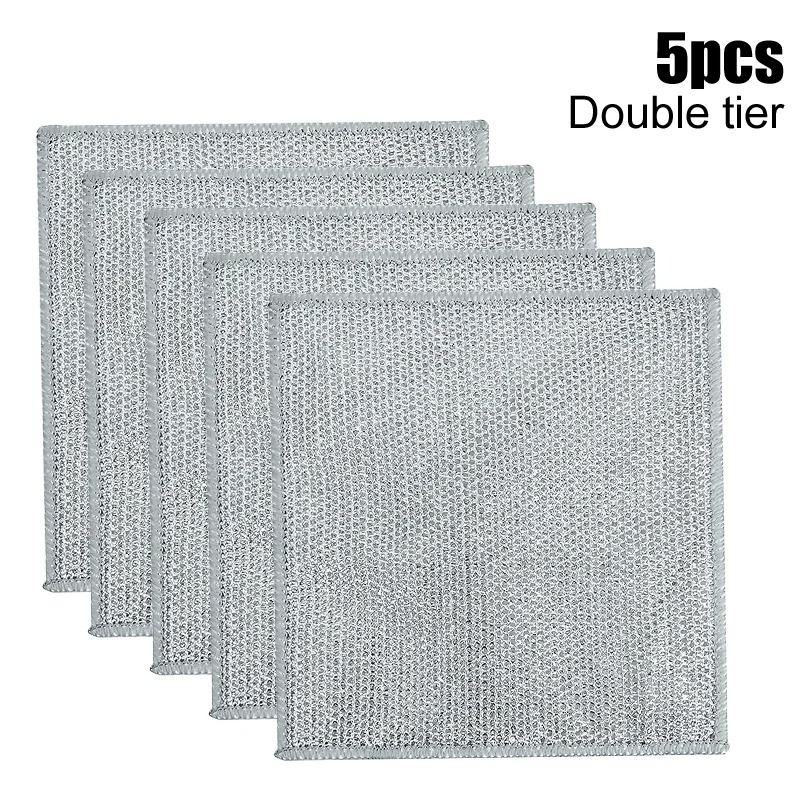 Double Stainless Steel Scrubber 5pcs