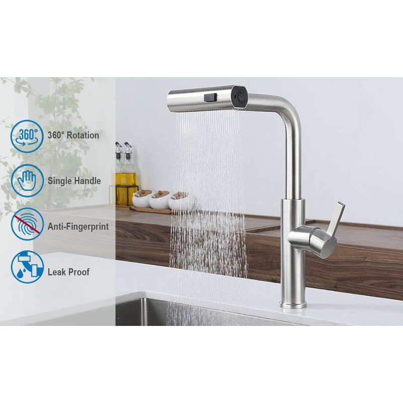 Waterfall Kitchen Faucet 9
