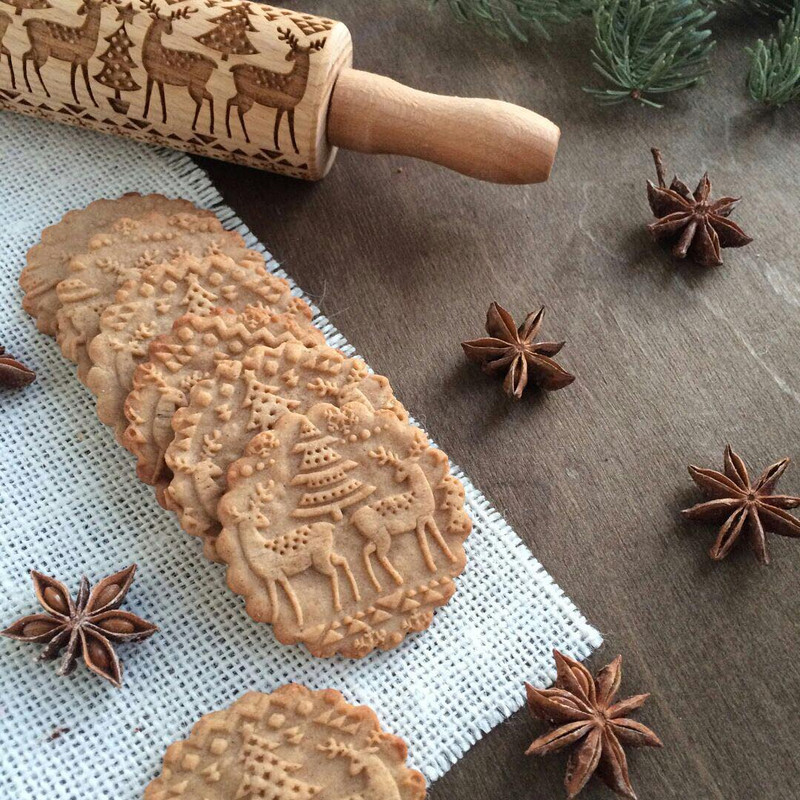 Christmas 3D Rolling Pin 1