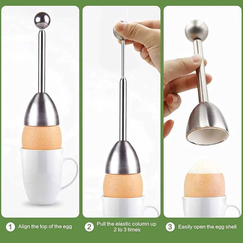 Durable Stainless Steel Kitchen Egg Opener