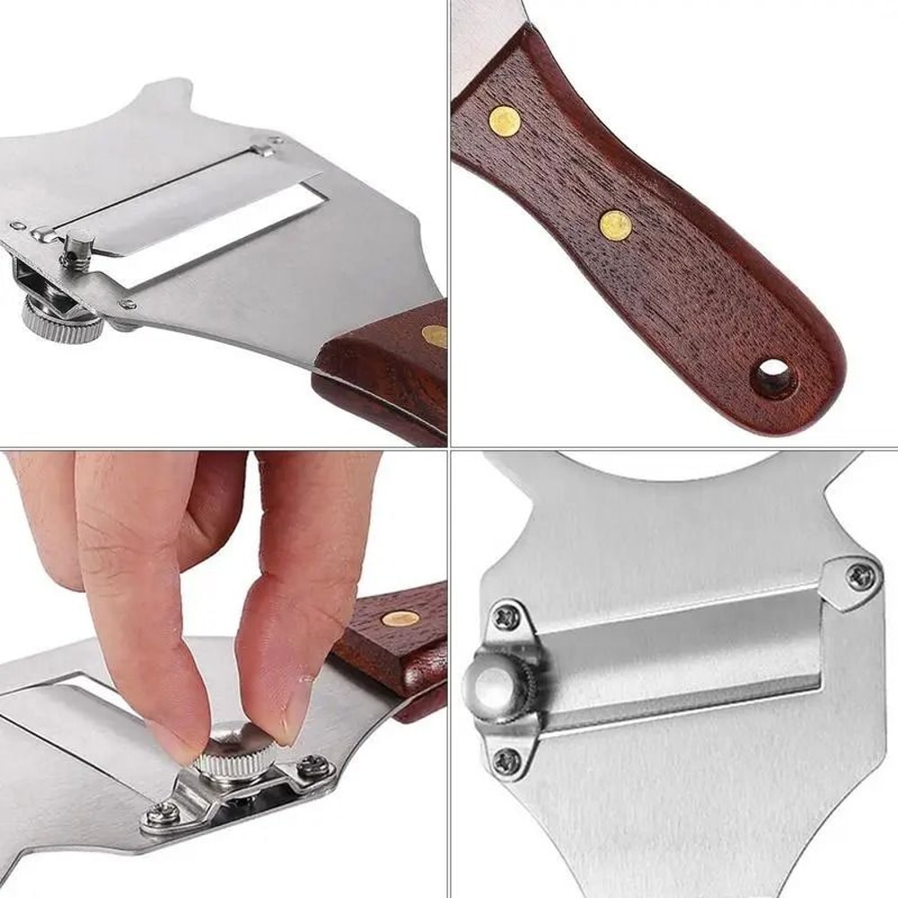 Stainless Steel Truffle Slicer with Rosewood Handle