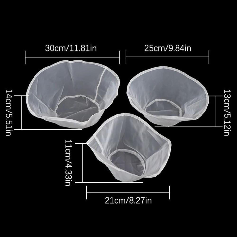 Reusable Nylon Filter Net Bag Fine Mesh Kitchen Tool For Coffee Milk Soymilk More 5