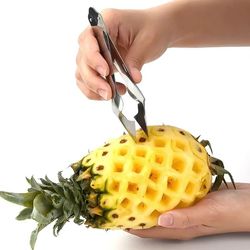 stainless steel pineapple slicer & seed remover clip – kitchen tool