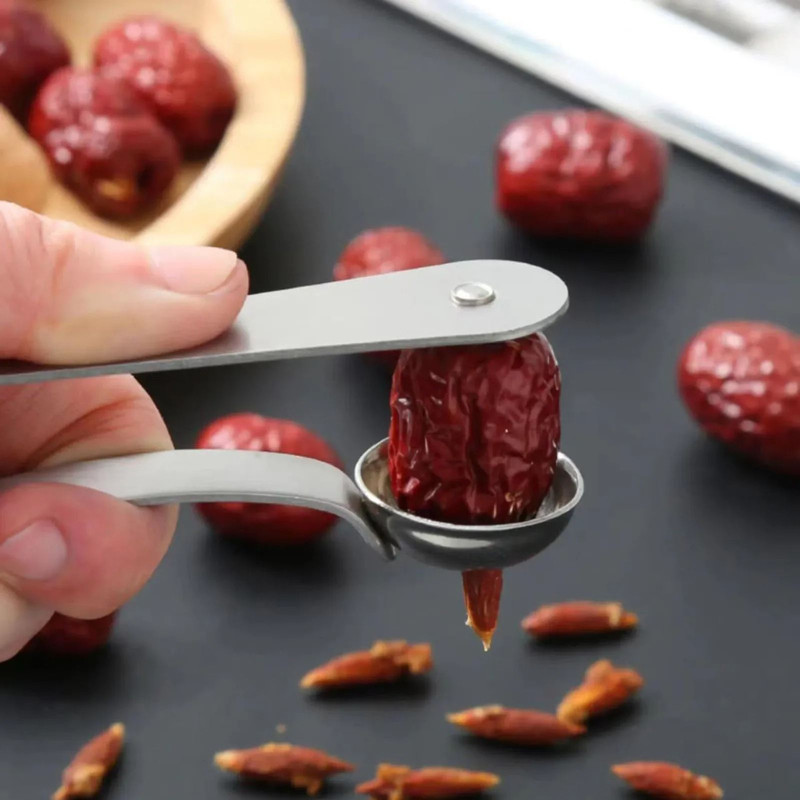 1pc Stainless Steel Pear Seed Remover Cutter Kitchen Gadget For Apples Dates And More 4