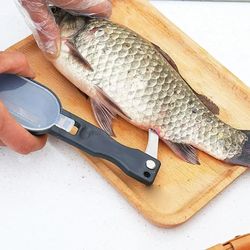 stainless steel fish scale scraper & gutting tool – easy seafood cleaner