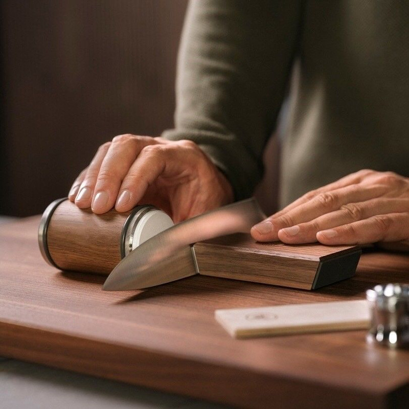 Premium Rolling Knife Sharpener Kit With Industrial Diamond Stones  Professional Chef Knife Set 0