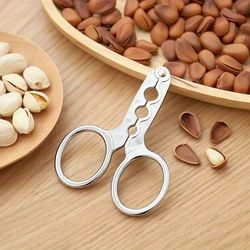 premium stainless steel nut cracker – hazelnut, pine nut & melon seed opener