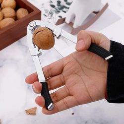 durable zinc alloy nutcracker – almond, walnut, pecan, hazelnut