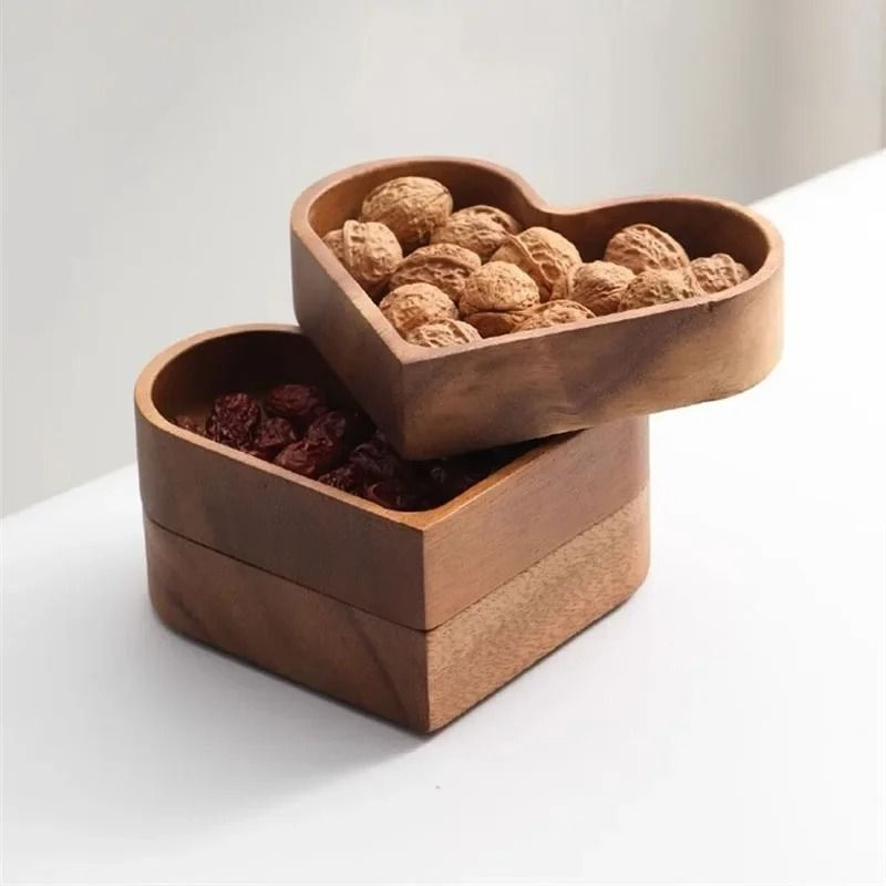 Wooden Fruit and Nut Basket