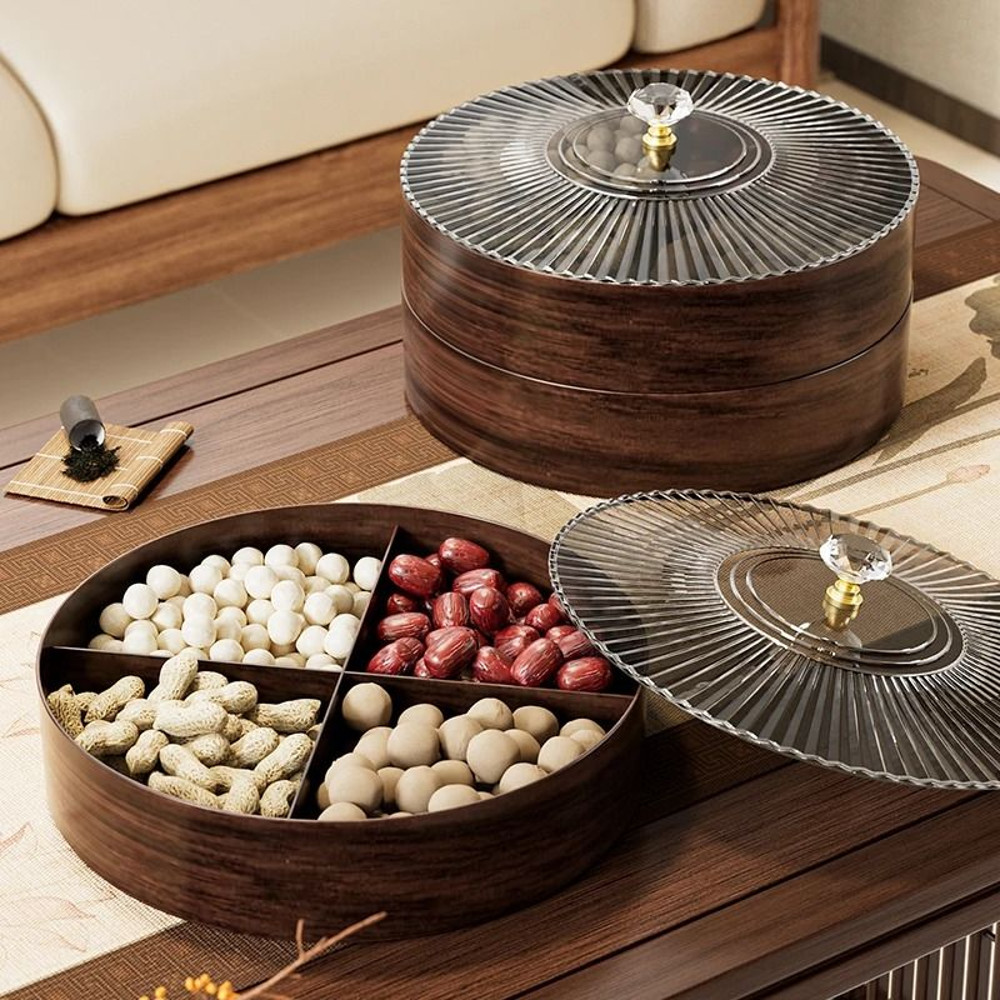 Wood grain fruit storage box