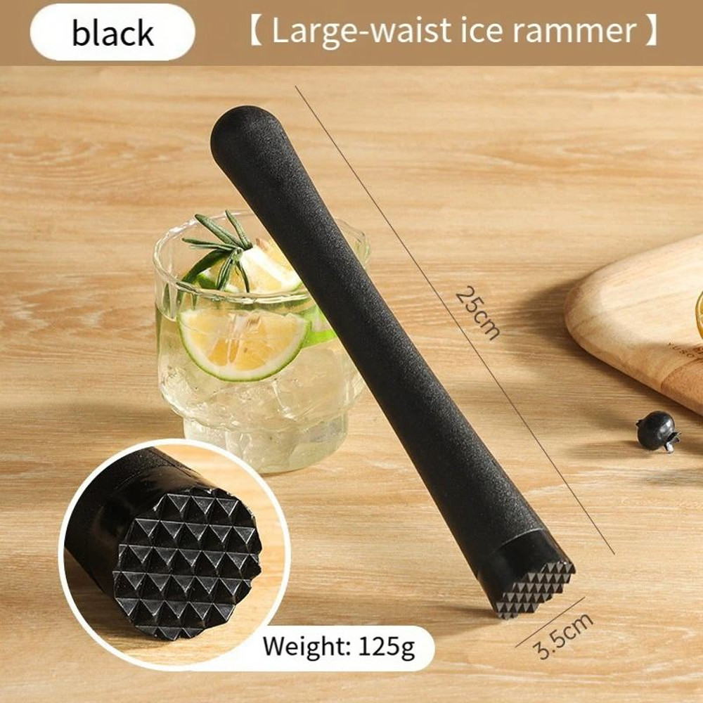 Professional Stainless Steel Cocktail Muddler And Ice Cube Crusher 4