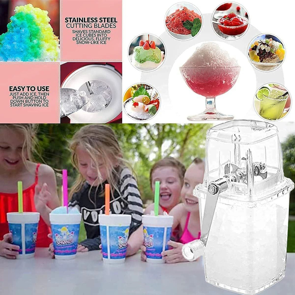 Portable Manual Ice Crusher With Comfortable Handle  MultiFunctional HandCranked Smoothie And Bever 2
