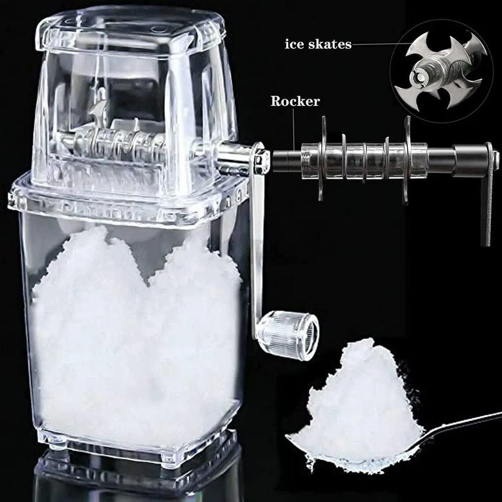 Portable Manual Ice Crusher With Comfortable Handle  MultiFunctional HandCranked Smoothie And Bever 3