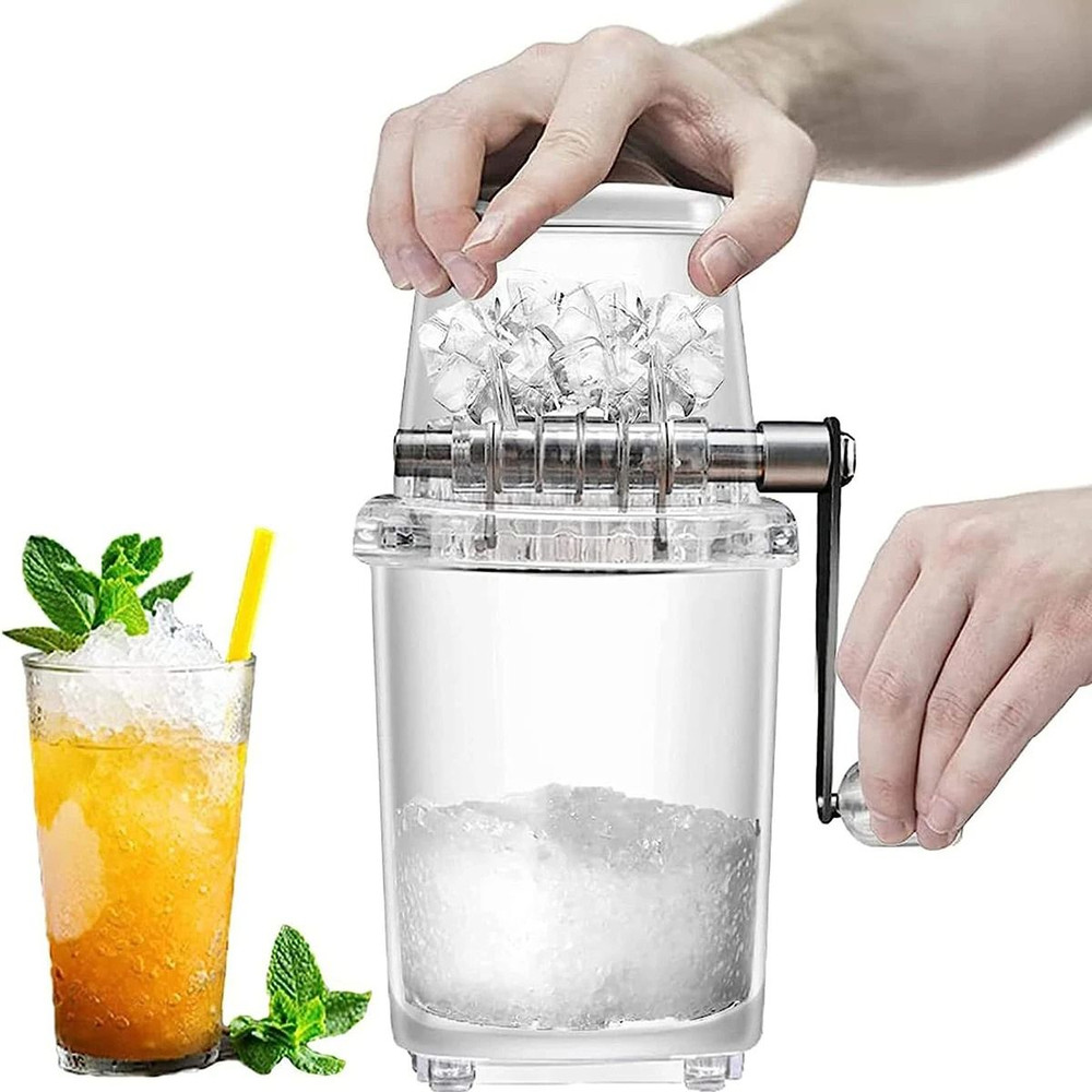 Portable Manual Ice Crusher With Comfortable Handle  MultiFunctional HandCranked Smoothie And Bever 4