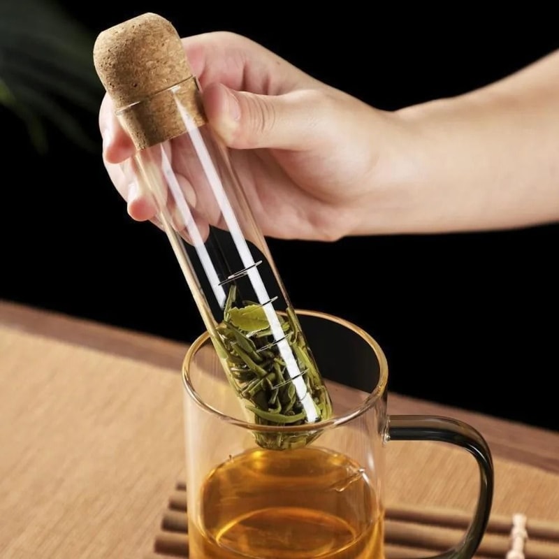 Premium borosilicate glass tea infuser