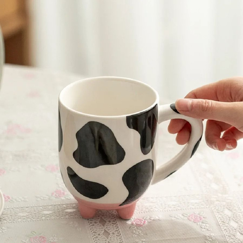 Large capacity ceramic coffee cup