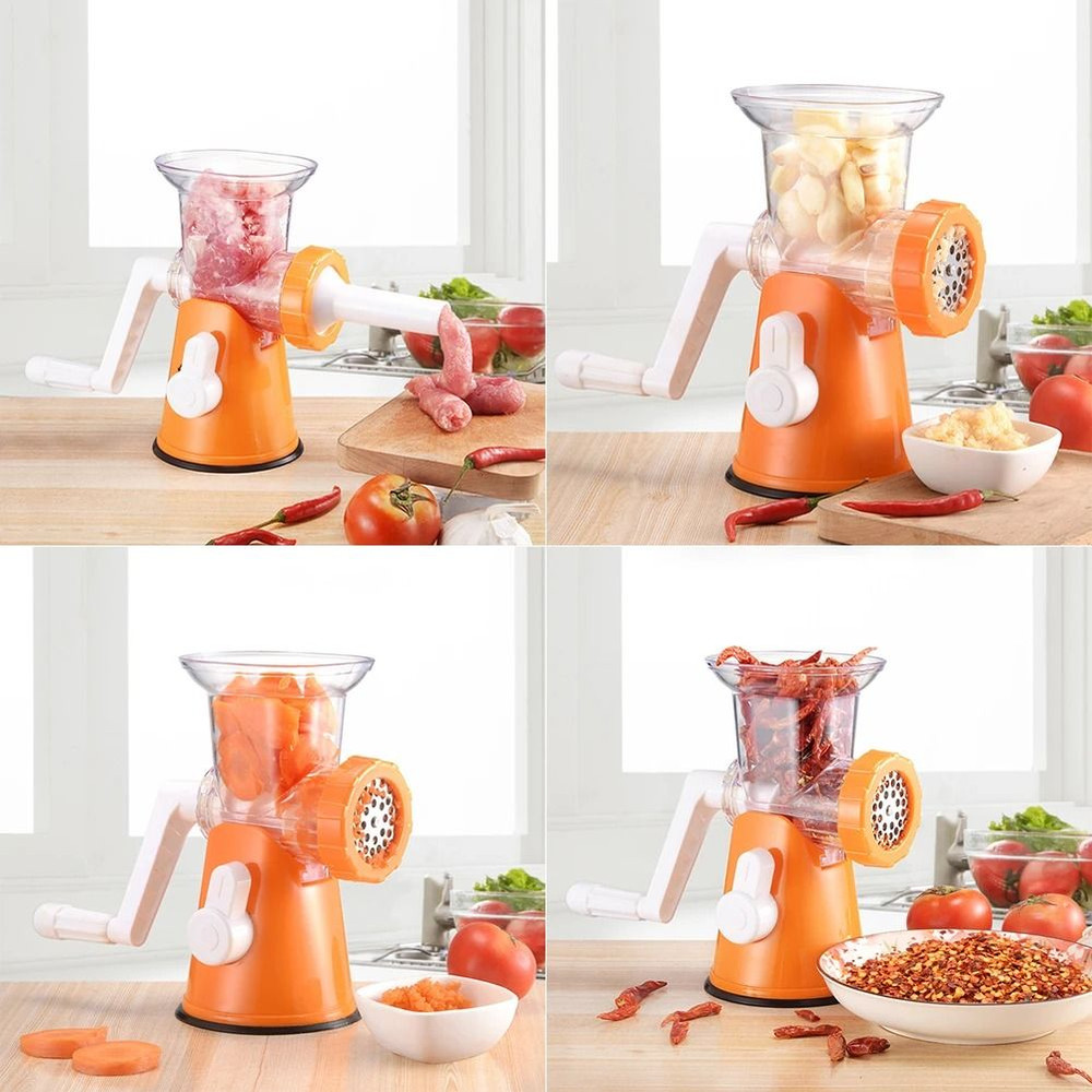 Manual grinder for meat and vegetables
