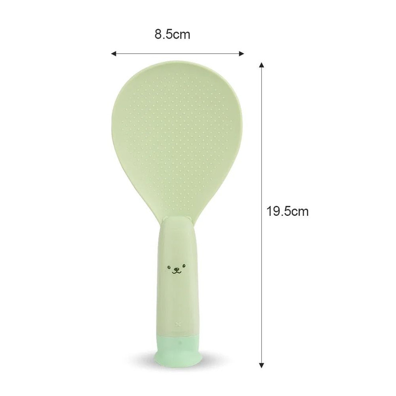 NonStick Suction Cup Rice Spoon  Hygienic StandUp Design For Rice Cookers 6