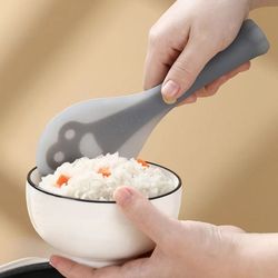 cute cat paw non-stick standing rice spoon – high-quality silicone rice cooking scoop