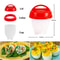 BPAFree Silicone Egg Boiler Steamer NonStick Egg Cook Cups For Fast Breakfast Preparation 5