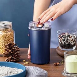 portable electric grinder, fast grinding coffee & seasoning crusher grinder
