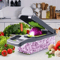 Multifunctional Vegetable Chopper Handle Food Grate Slicer Dicer for Effortless Kitchen Prep