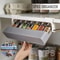 Kitchen Spice Rack SelfAdhesive WallMounted UnderShelf Organizer For Seasoning Bottles 0
