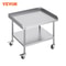VEVOR Stainless Steel Work Table Commercial Food Prep Worktable W 4 Wheels Heavy Duty Prep Worktabl 0