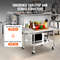 VEVOR Stainless Steel Work Table Commercial Food Prep Worktable W 4 Wheels Heavy Duty Prep Worktabl 2