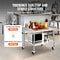 VEVOR Stainless Steel Work Table Commercial Food Prep Worktable W 4 Wheels Heavy Duty Prep Worktabl 2