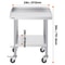 VEVOR Stainless Steel Work Table Commercial Food Prep Worktable W 4 Wheels Heavy Duty Prep Worktabl 6