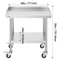VEVOR Stainless Steel Work Table Commercial Food Prep Worktable W 4 Wheels Heavy Duty Prep Worktabl 7
