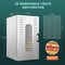 Commercial Stainless Steel Food Dehydrator 20 Trays Adjustable Timer Jerky Fruit Dryer For Meat Be 3