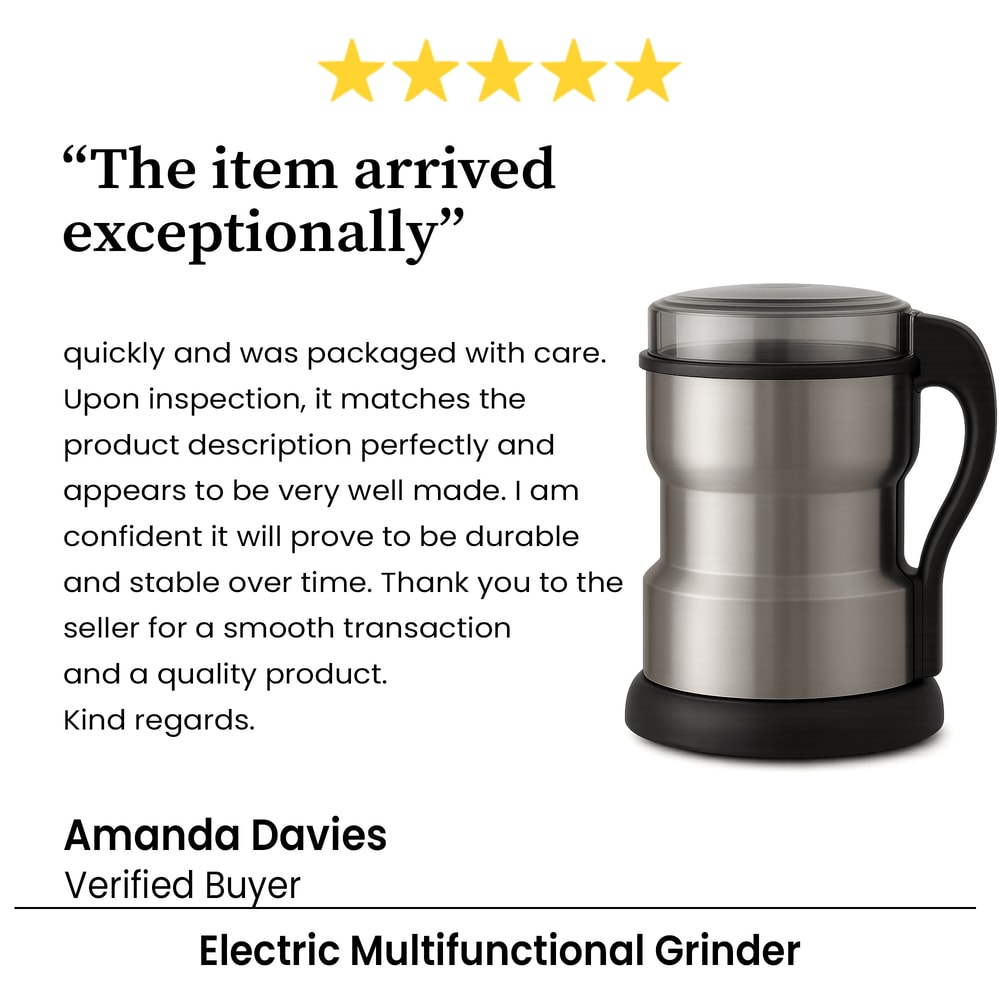 Electric Multifunctional Grinder For Coffee Spices Nuts And Grains Home Kitchen Machine For Beans A 4