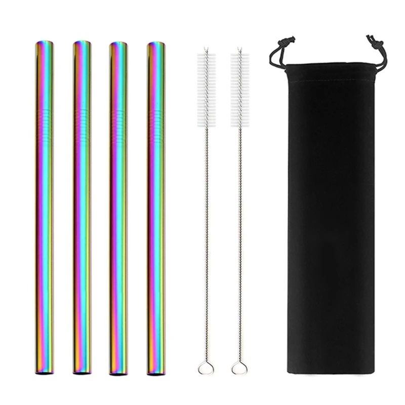 Ecofriendly Metal Boba Straw With Case Brush 8