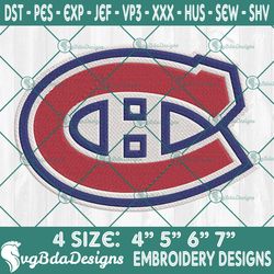 montreal canadiens embroidery designs, nhl logo embroidered, montreal canadiens hockey embroidery designs