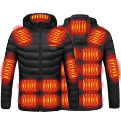 Heated Jacket Men Women Winter Warm USB Heating Jackets Coat