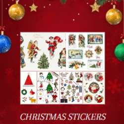 260 Plus Christmas Sticker with Festive Tags for Endless Seasonal Delight