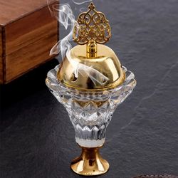 Crystal Incense Burner With Cover
