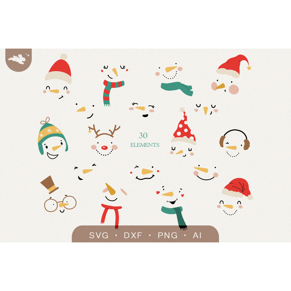 Snowman faces svg bundle.jpg