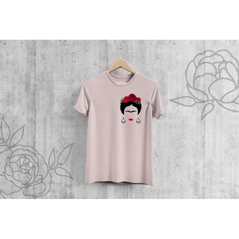 Free Round Neck Cool T-Shirt Mockup PSD With Hanger.jpg