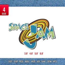 space jam / logo embroidery design/ anime design/ embroidery pattern/ design pes dst vp3 form
