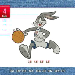 bugs bunny / logo embroidery design/ anime design/ embroidery pattern/ design pes dst vp3 form